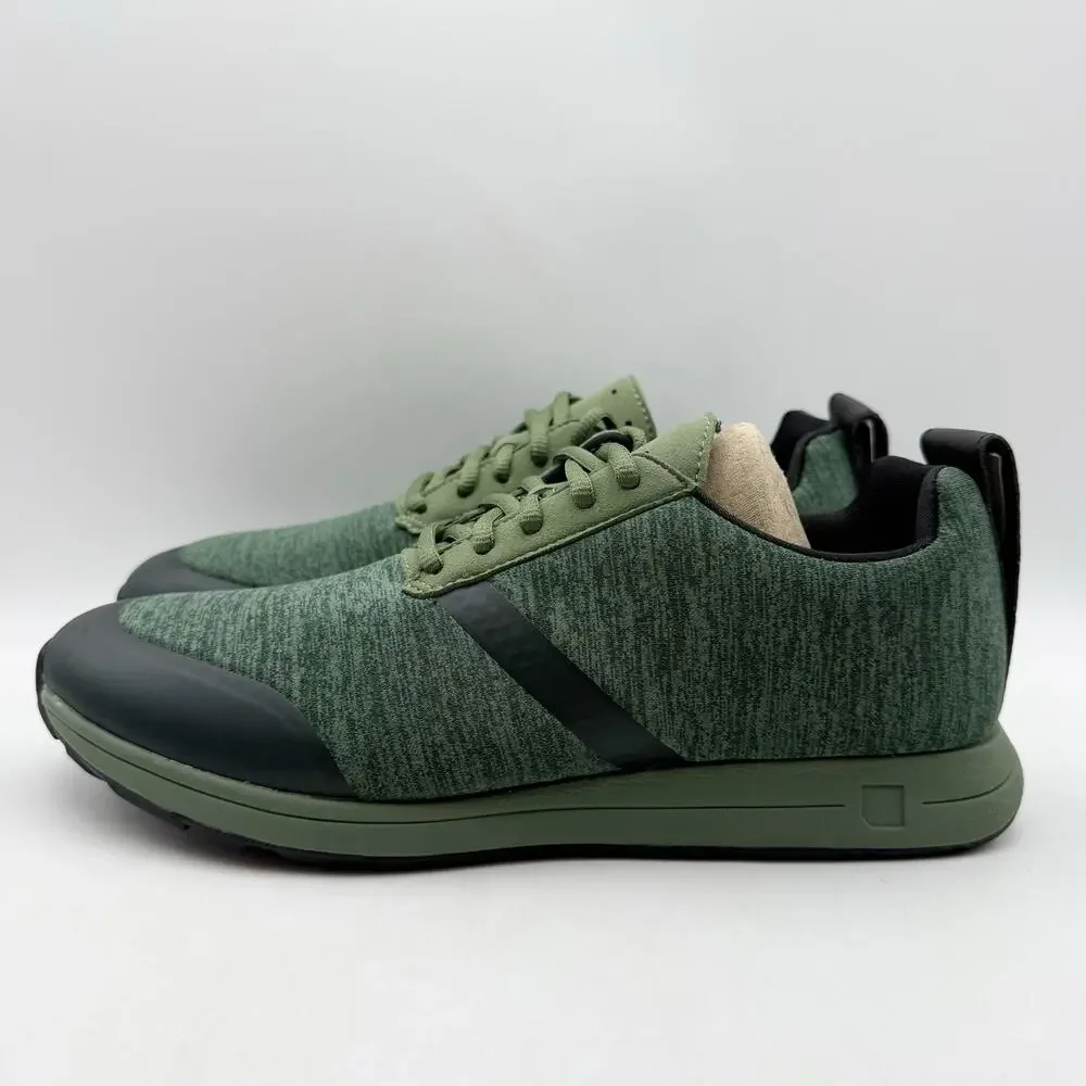 YORK Athletics Mens Henry Sweatshirt Casual Sneaker US 8 Green Knit Athletic NIB